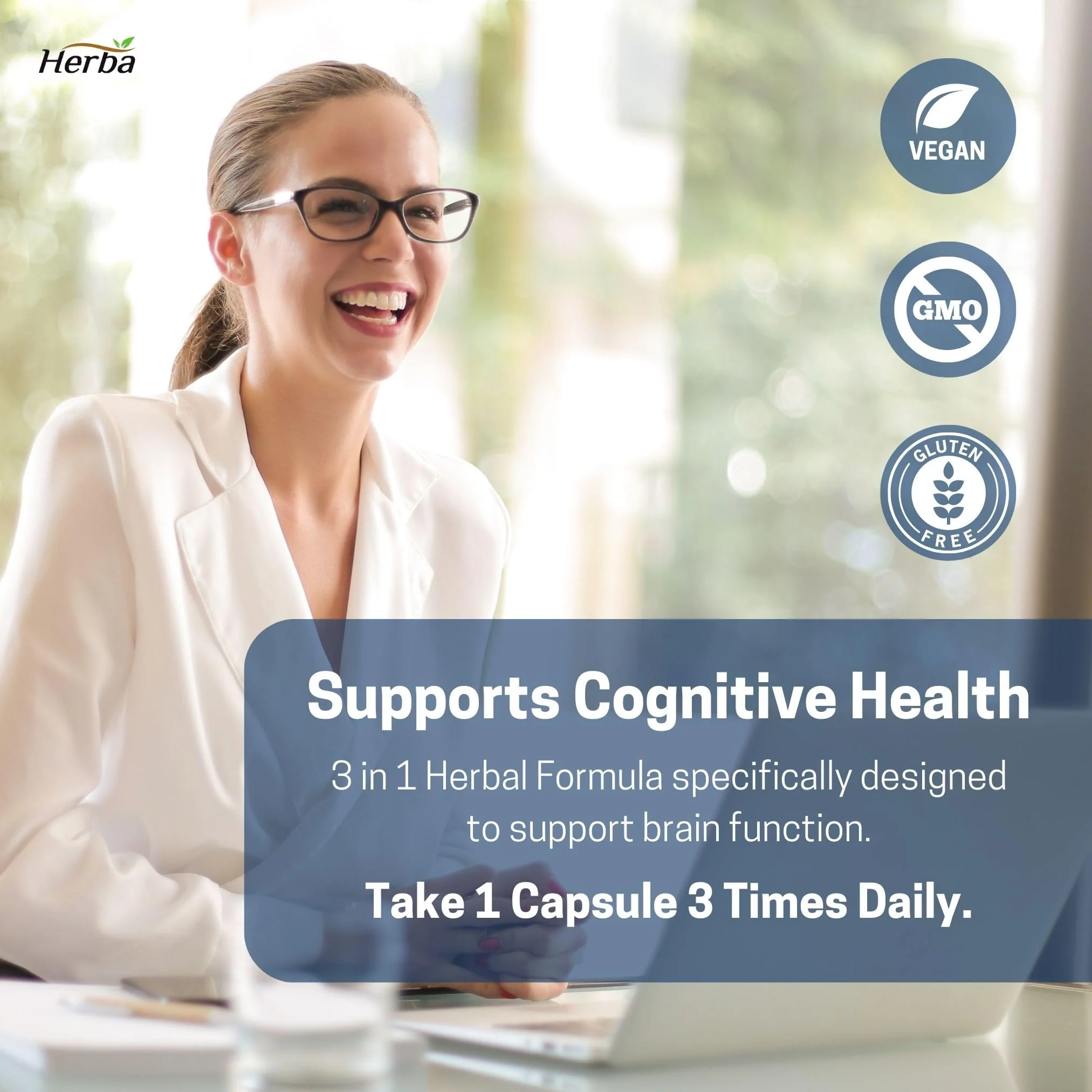 Brain PS - 90 Capsules | Brain Supplement with Phosphatidylserine, Bacopa Monnieri, and Ashwagandha - Image 6