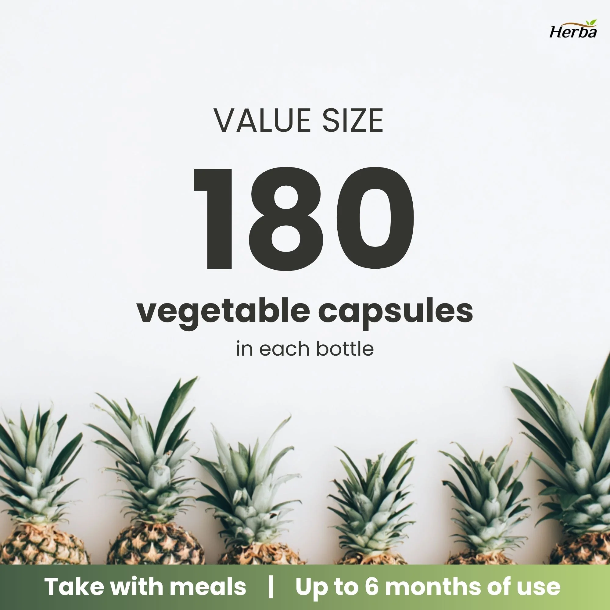 Bromelain Supplement 600mg – 180 Capsules | 2,400 GDU/g Max Potency - Image 4