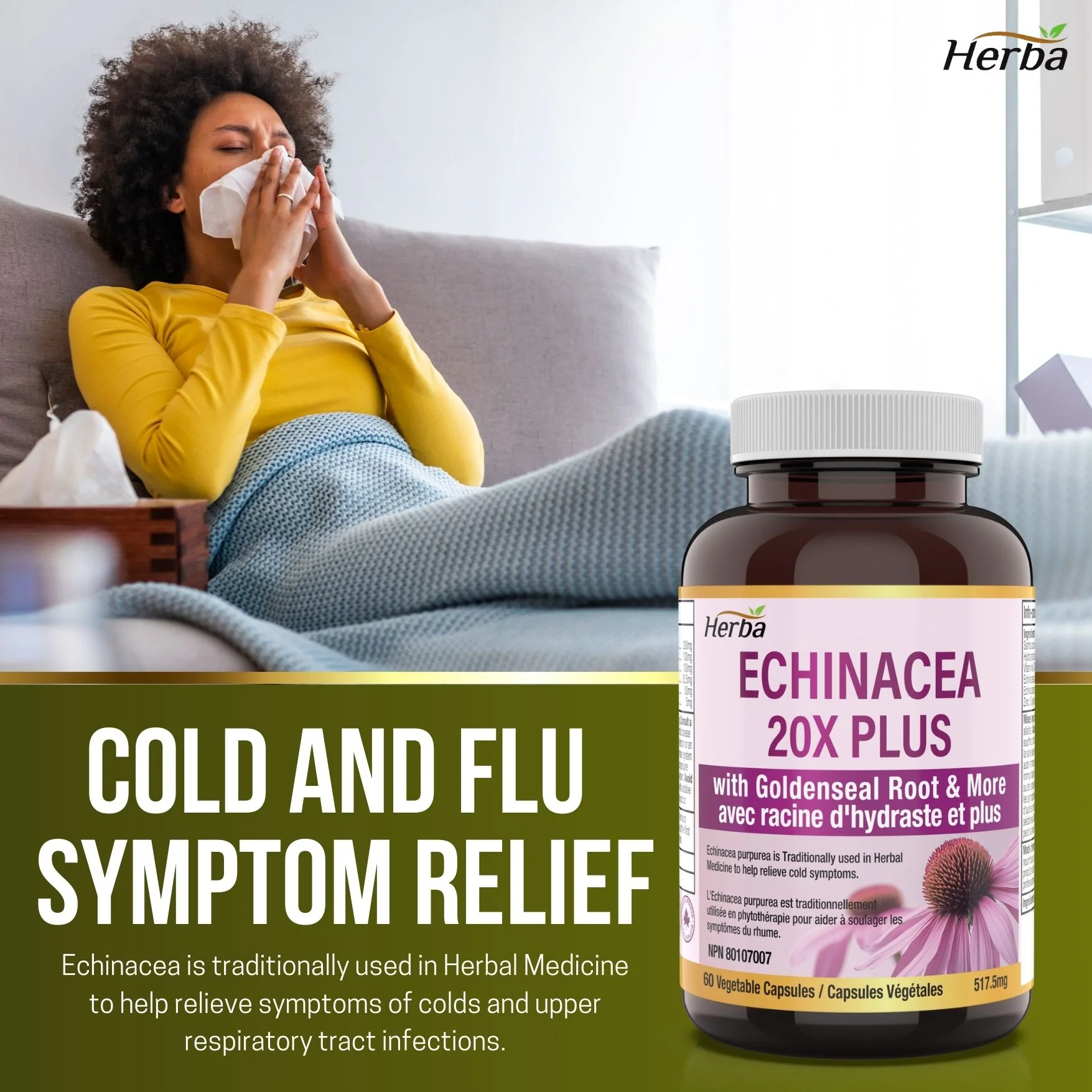 Echinacea Capsules – 60 Vegetable Capsules | 4500mg of Echinacea Per Day - Image 4