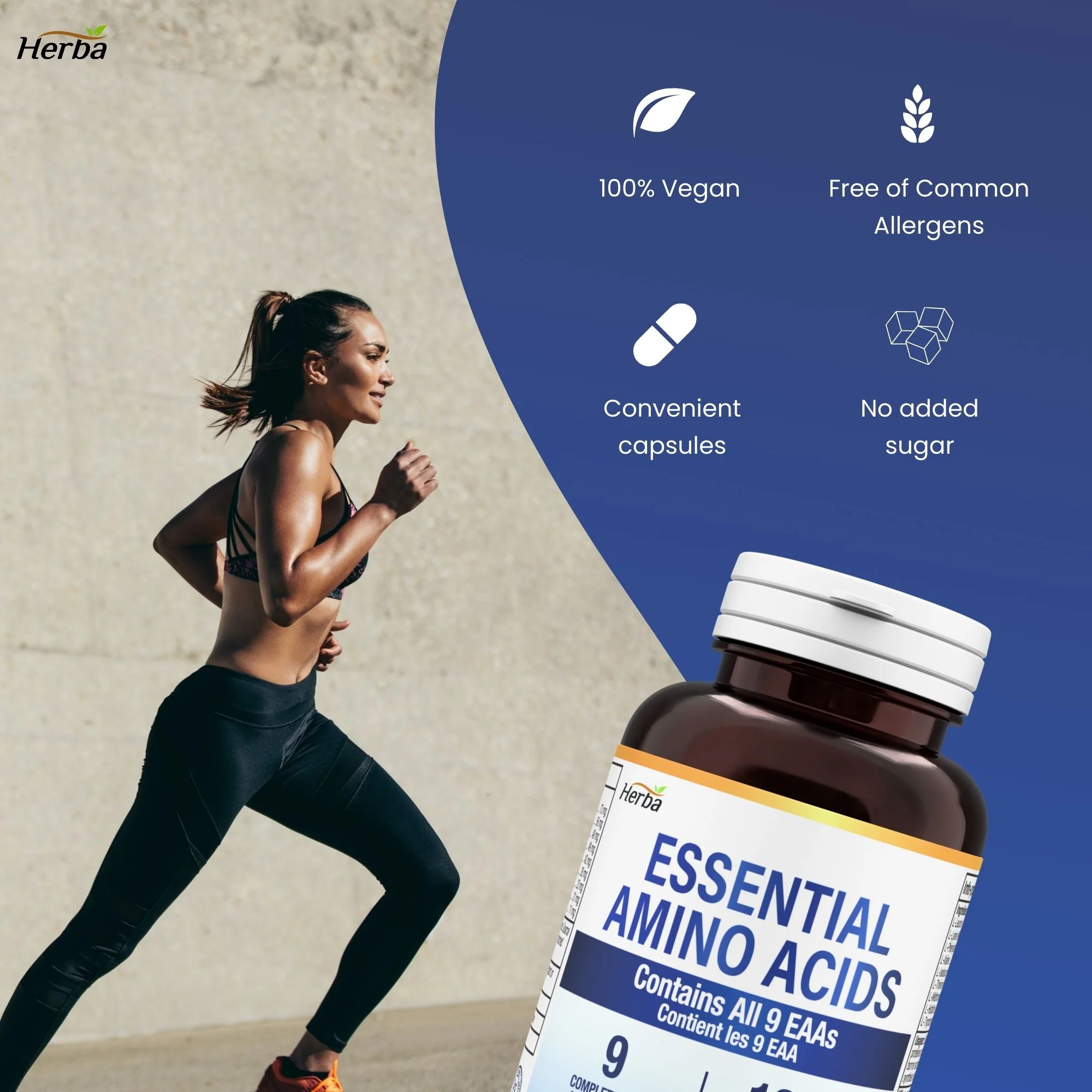 Essential Amino Acids Supplement – 180 Capsules | All 9 EAA Supplement in Free Form | Made in Canada - Image 4