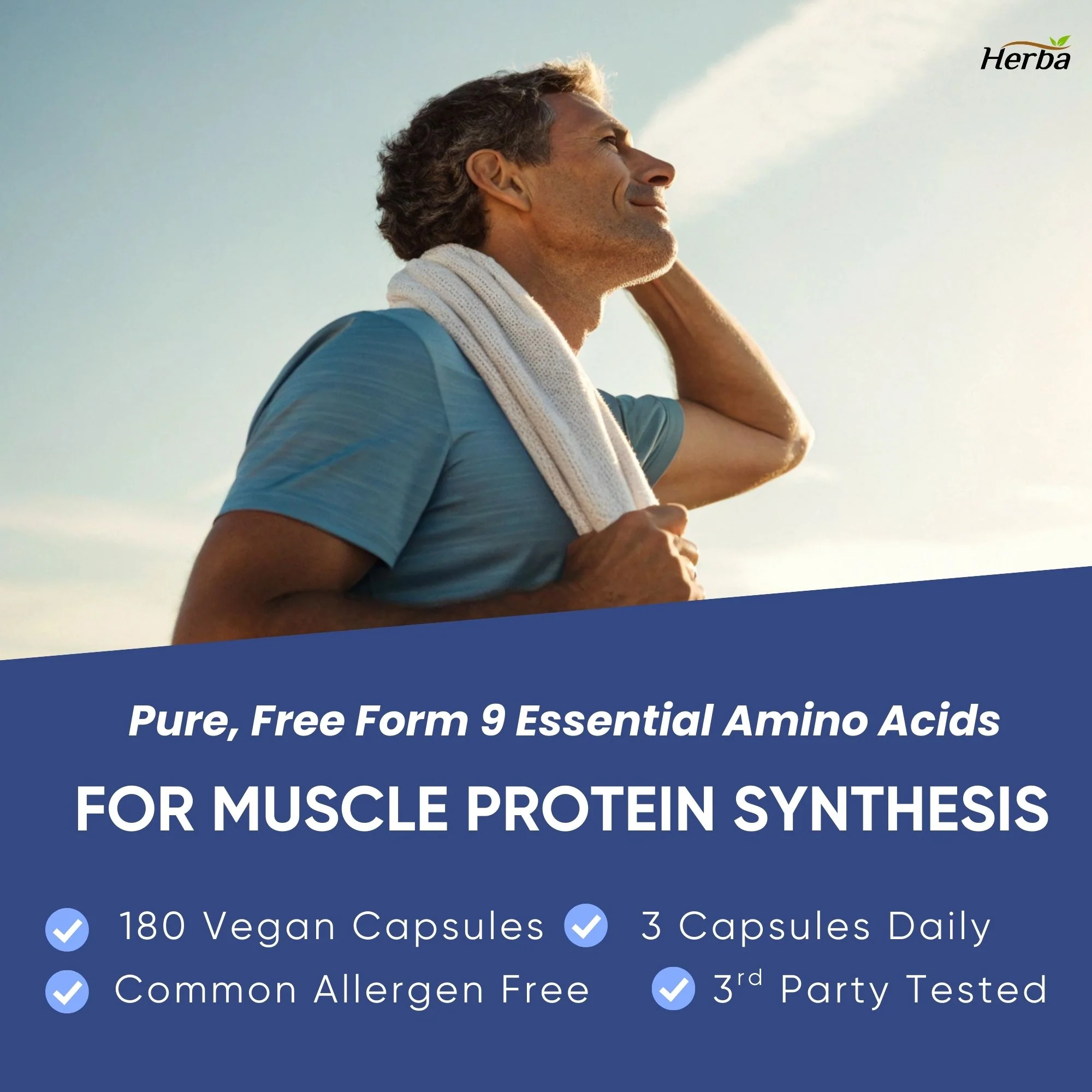 Essential Amino Acids Supplement – 180 Capsules | All 9 EAA Supplement in Free Form | Made in Canada - Image 7