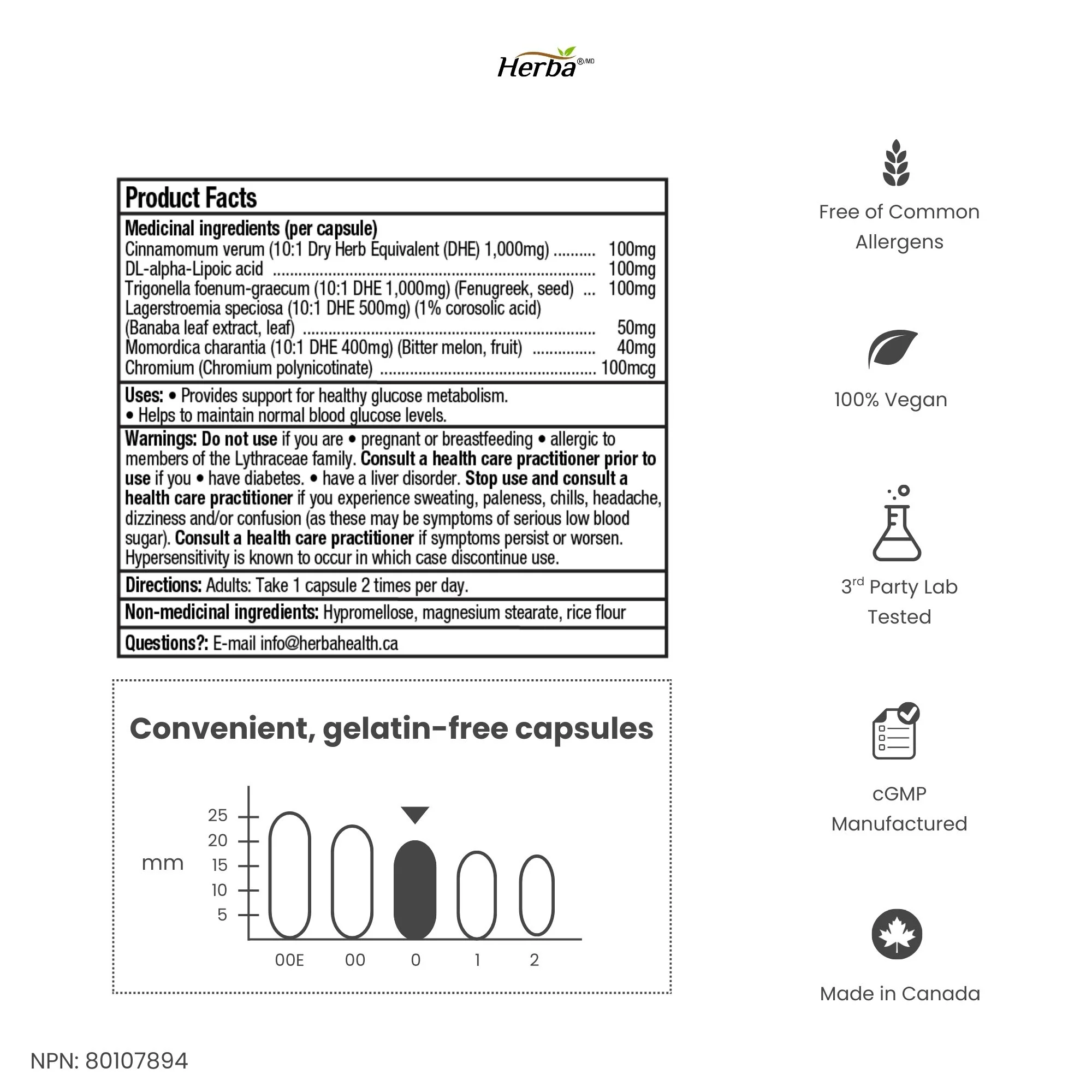 Glucose Care - 120 Capsules | Blood Sugar Support with 6 Ingredients - Image 8