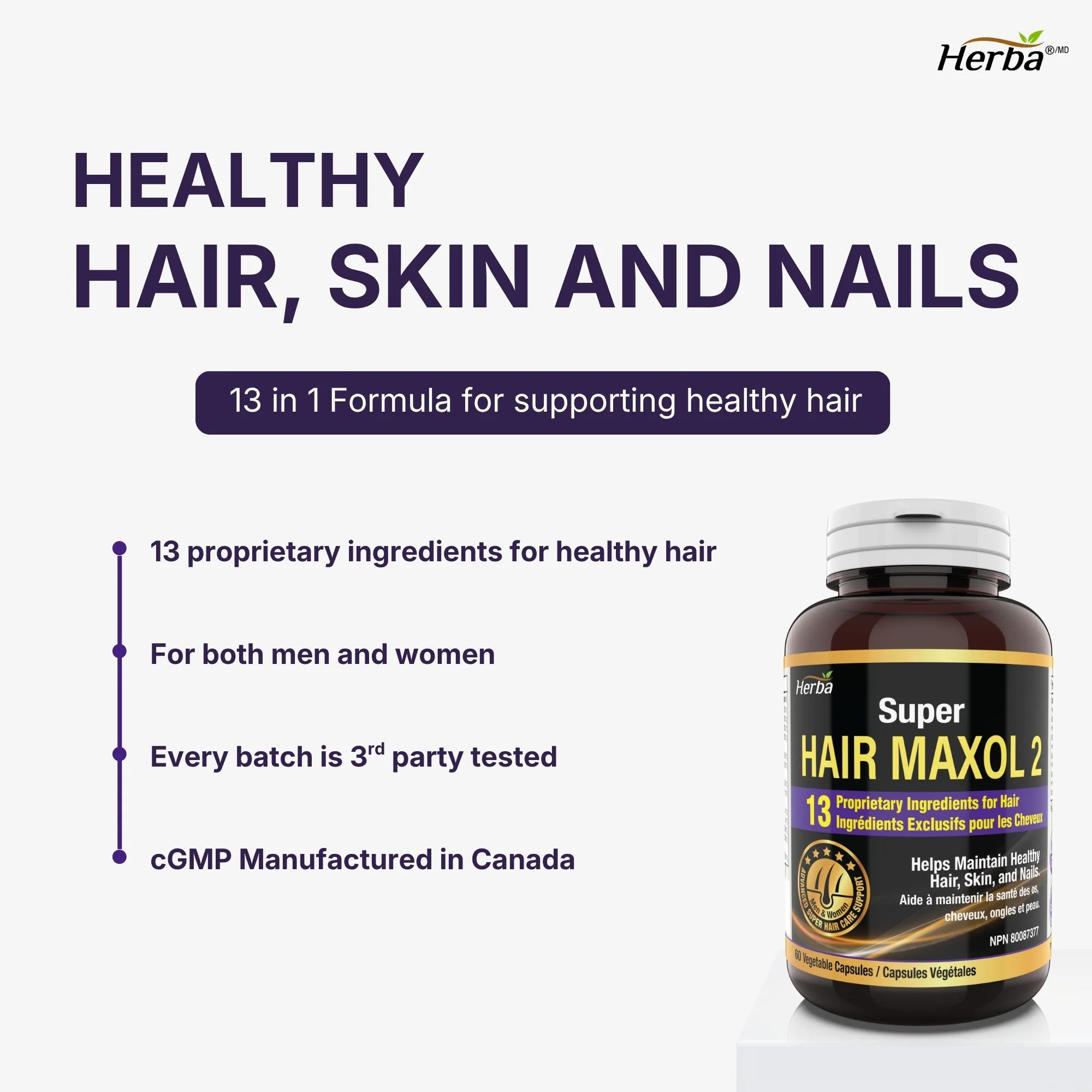 Hair Maxol 2 Hair Growth Vitamins with Biotin for Hair Growth for Men and Women - Image 4