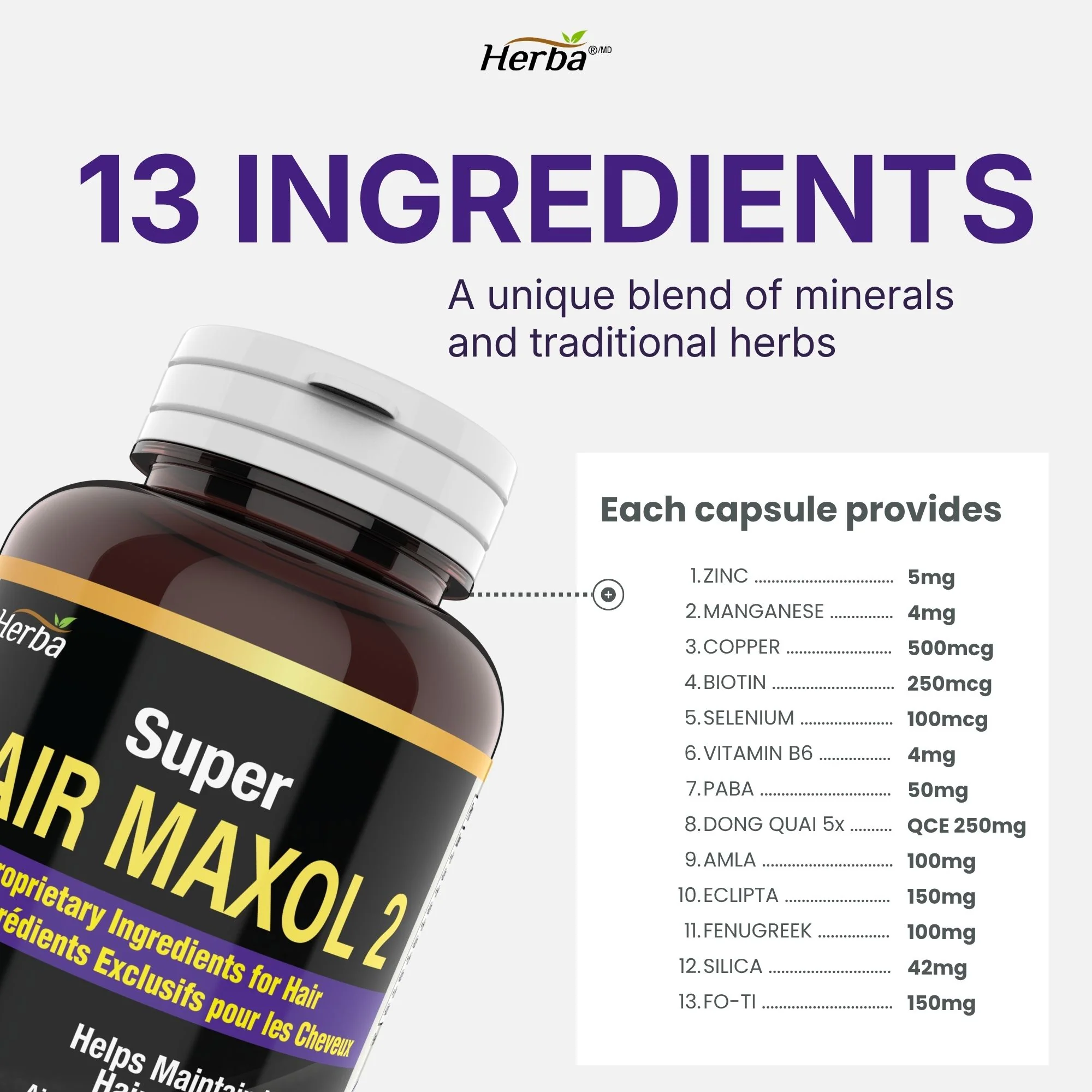 Hair Maxol 2 Hair Growth Vitamins with Biotin for Hair Growth for Men and Women - Image 8