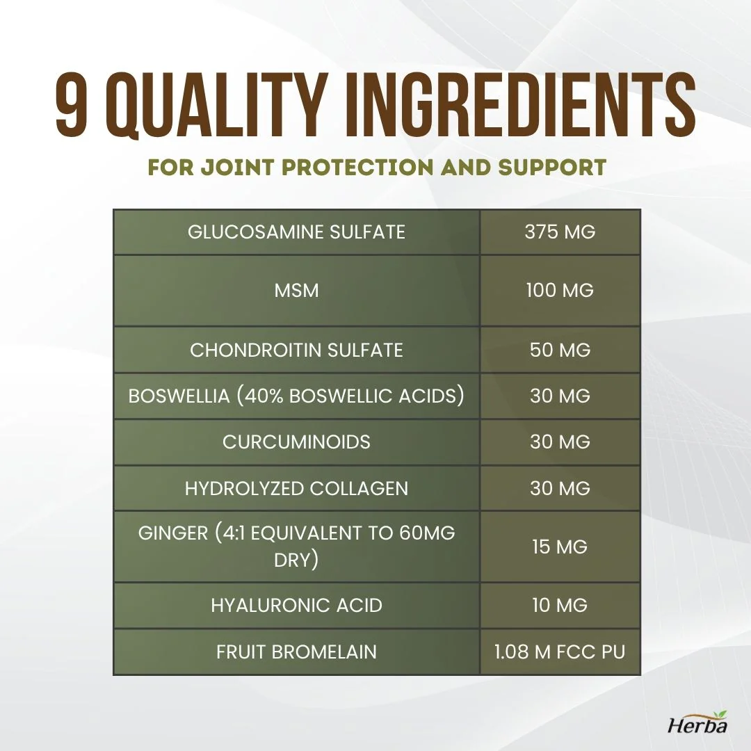 Joint Care Supplement with Glucosamine Chondroitin MSM Capsules – 180 Capsules - Image 4