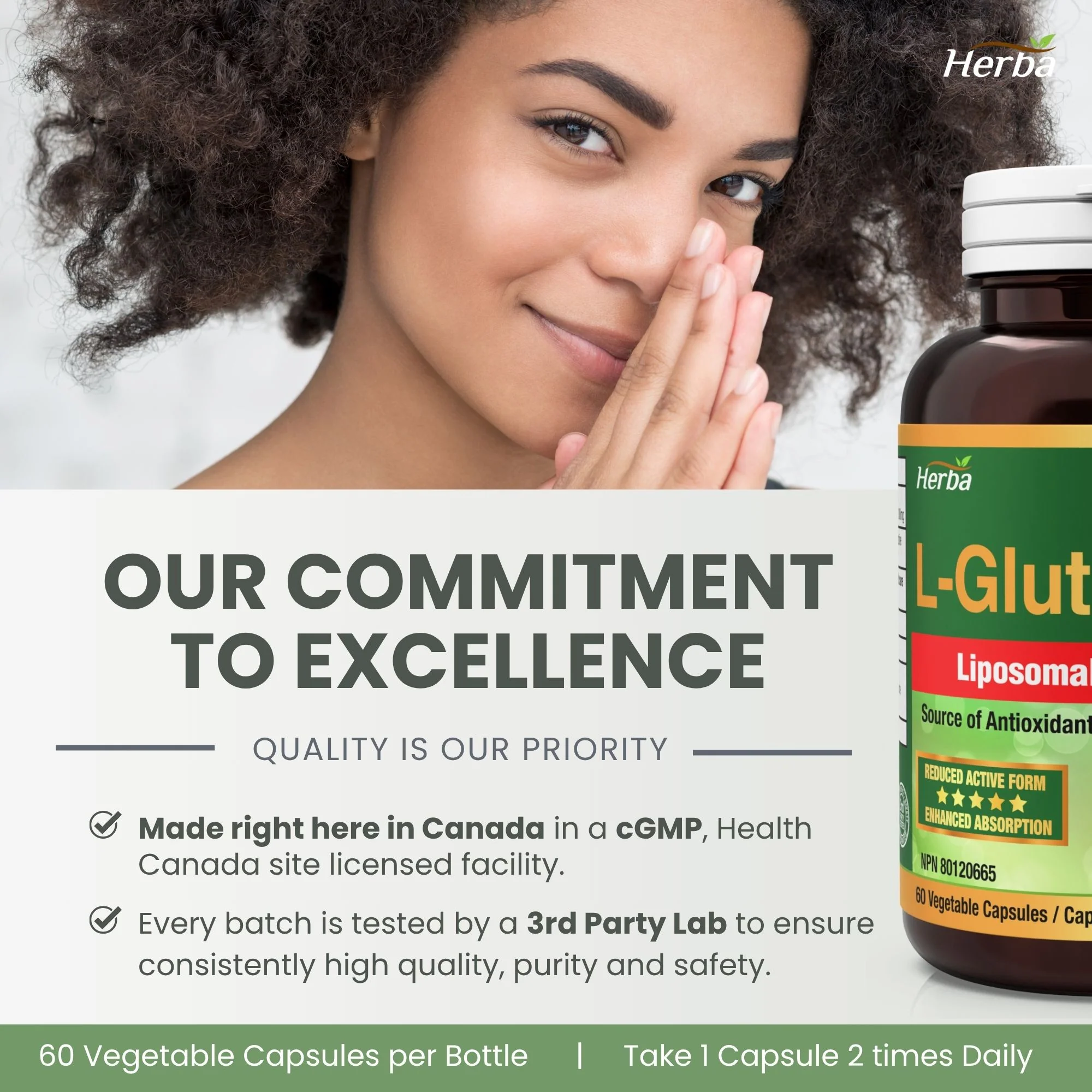 Liposomal Glutathione Supplement - 600mg Per Day | 60 Vegetable Capsules - Image 7