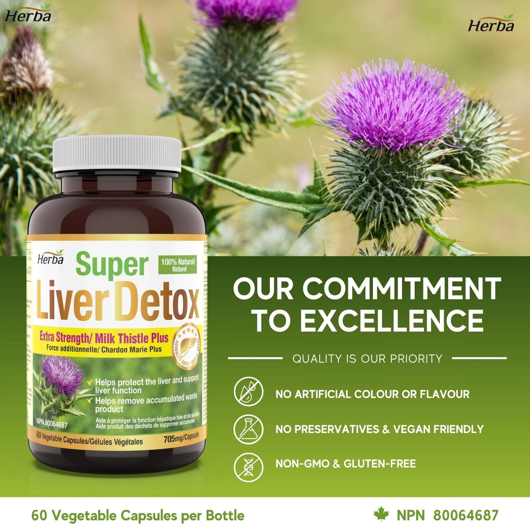 Liver Detox Supplement - 60 Capsules | Liver Health Formula with Milk Thistle and 6 Other Ingredients - Image 4