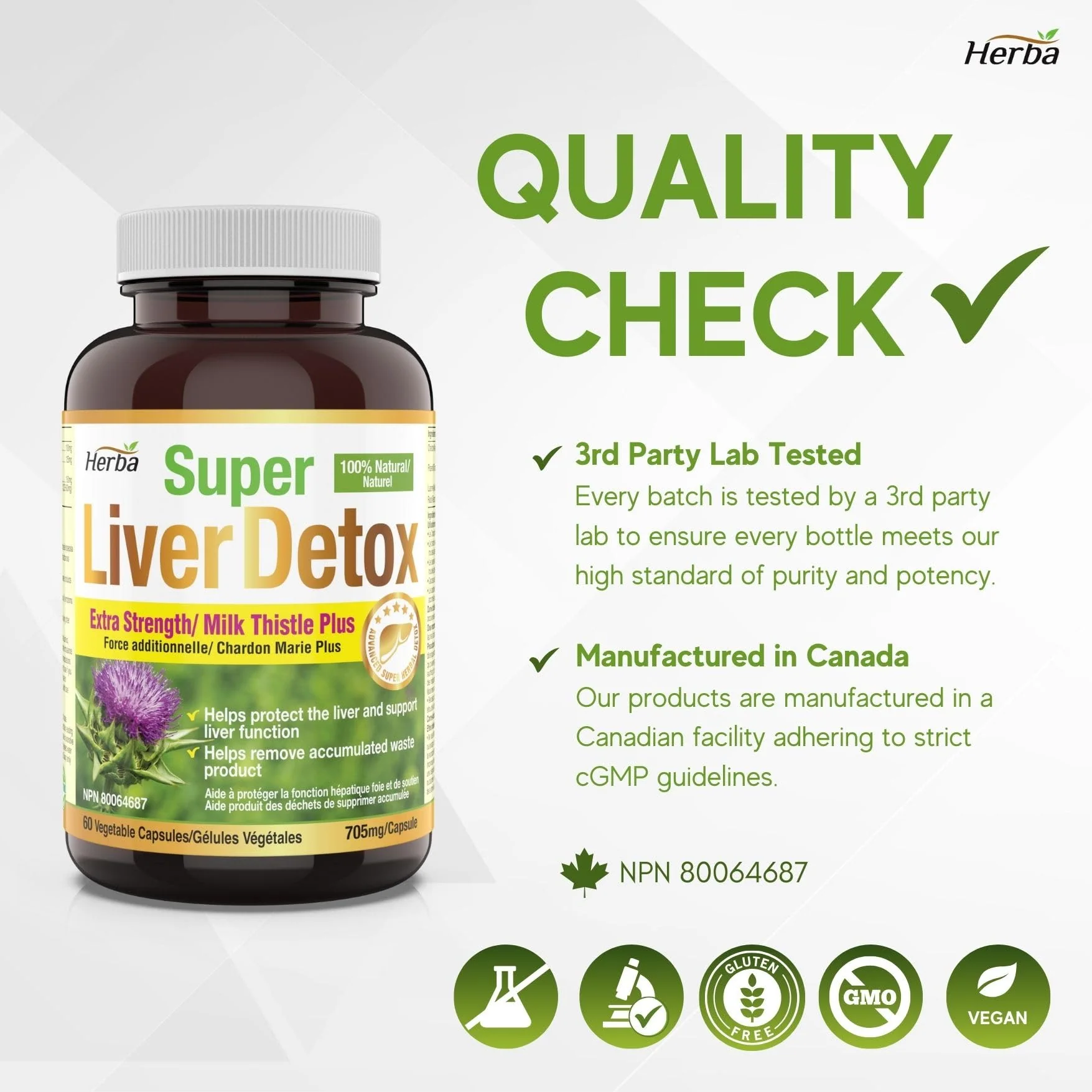 Liver Detox Supplement - 60 Capsules | Liver Health Formula with Milk Thistle and 6 Other Ingredients - Image 6