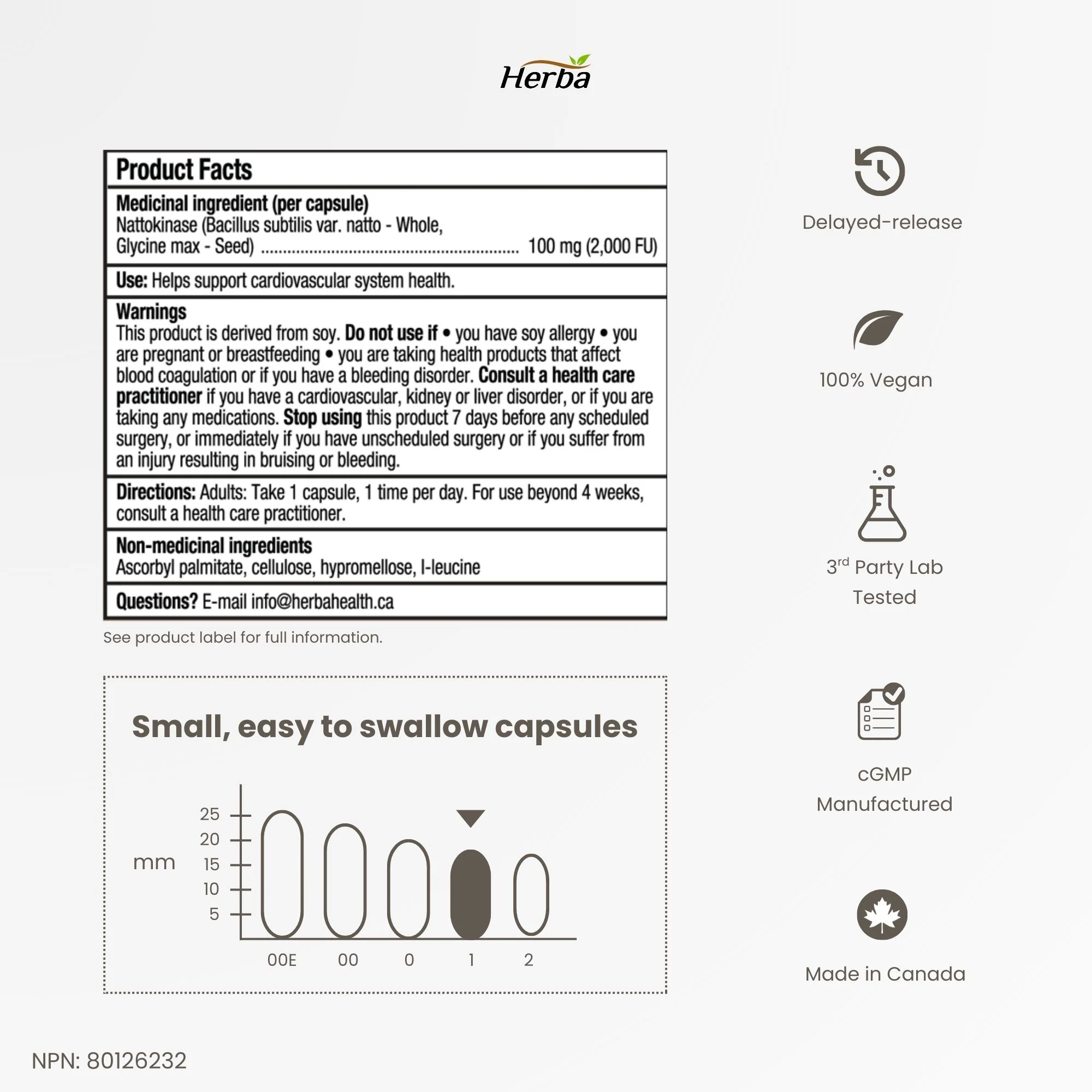 Nattokinase Supplement 2000 FU – 100mg, 120 Delayed Release Capsules - Image 8