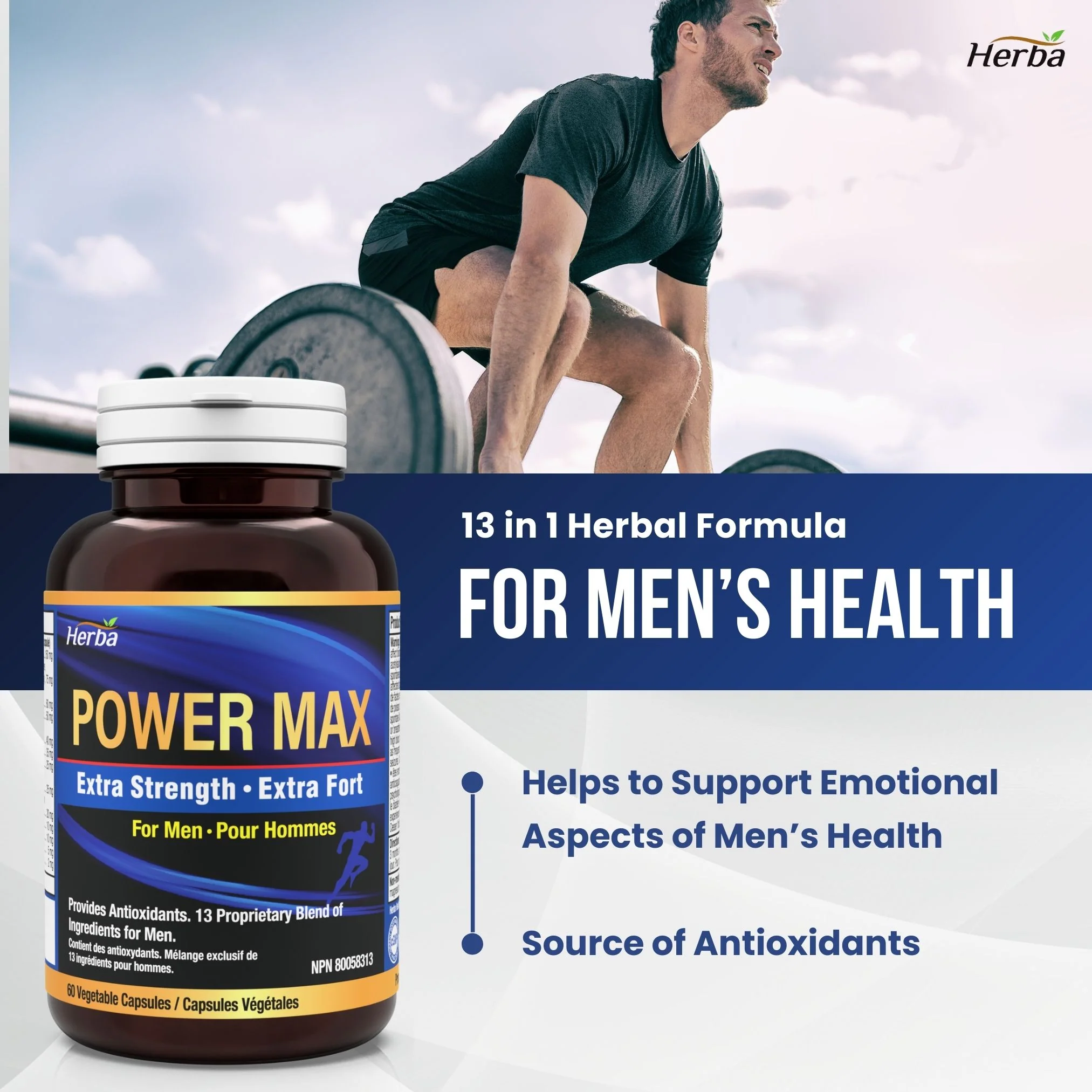 Power Max - 60 Capsules | Tongkat Ali, Maca, Tribulus, Panax Ginseng and 9 Other Ingredients - Image 3