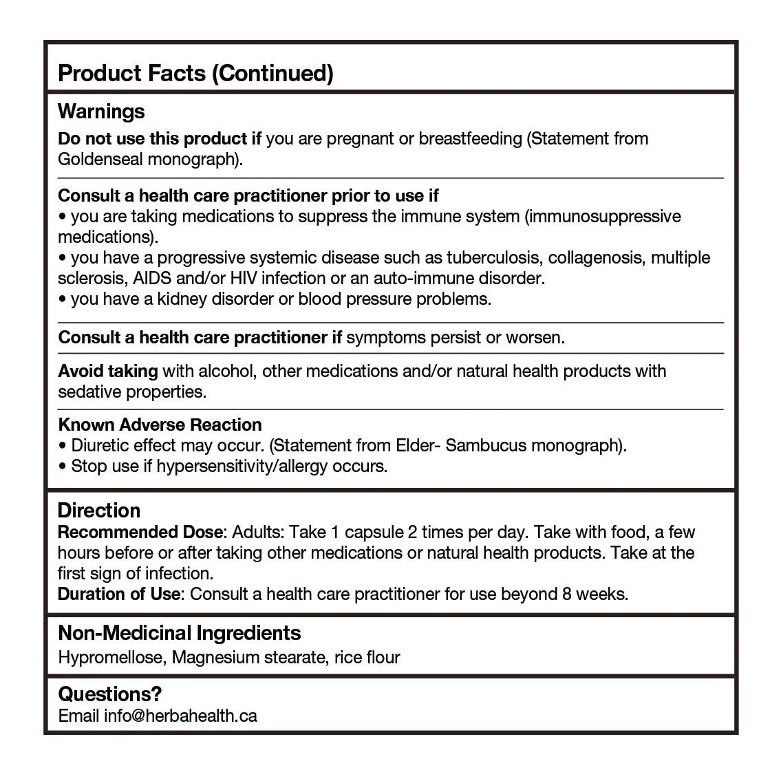 Sambucus Black Elderberry Capsules – 2,000mg Equivalent | 10:1 Extract with Echinacea and Goldenseal Root, Vitamin C, and Zinc - Image 4